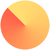 circle_orange marketing agency pie chart PNG